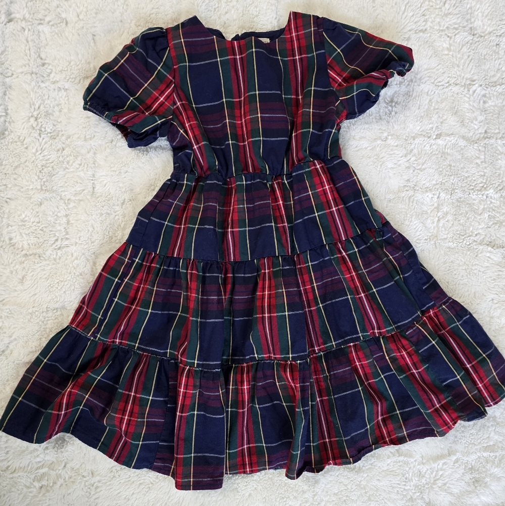 Crewcuts Plaid Dress - Navy and Red